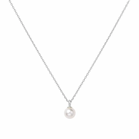 Ania Haie Silver Pearl Drop Pendant Necklace