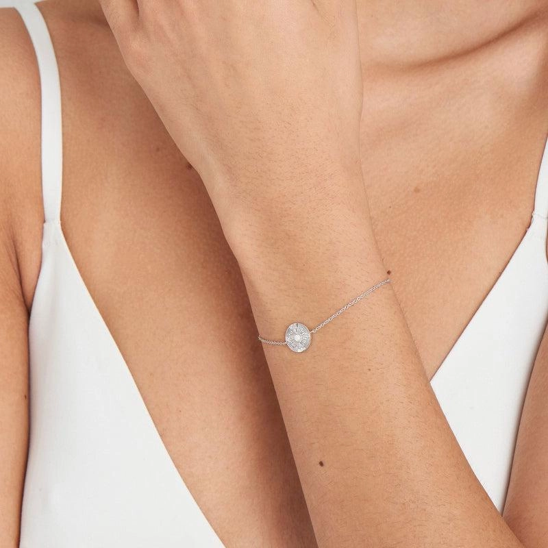 Ania Haie Silver Scattered Stars Kyoto Opal Disc Bracelet