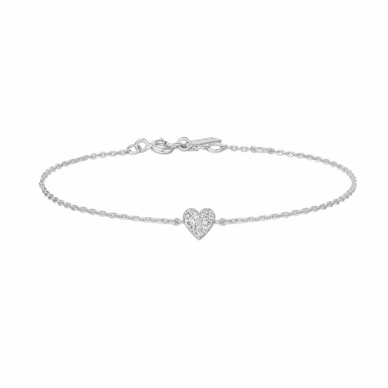 Ania Haie Silver Sweetheart Pav Bracelet