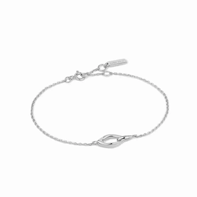 Ania Haie Silver Wave Link Bracelet