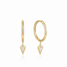 Ania Haie Sparkle Drop Pendant Hoop Earrings