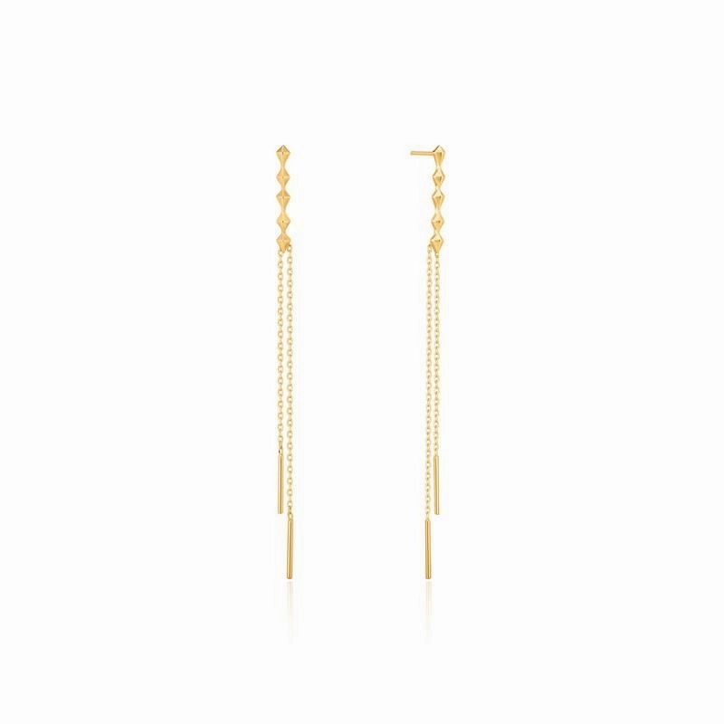 Ania Haie Spike Double Drop Earrings