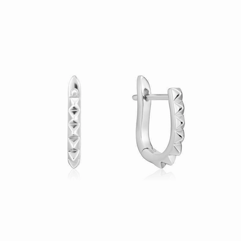 Ania Haie Spike Huggie Hoop Earrings