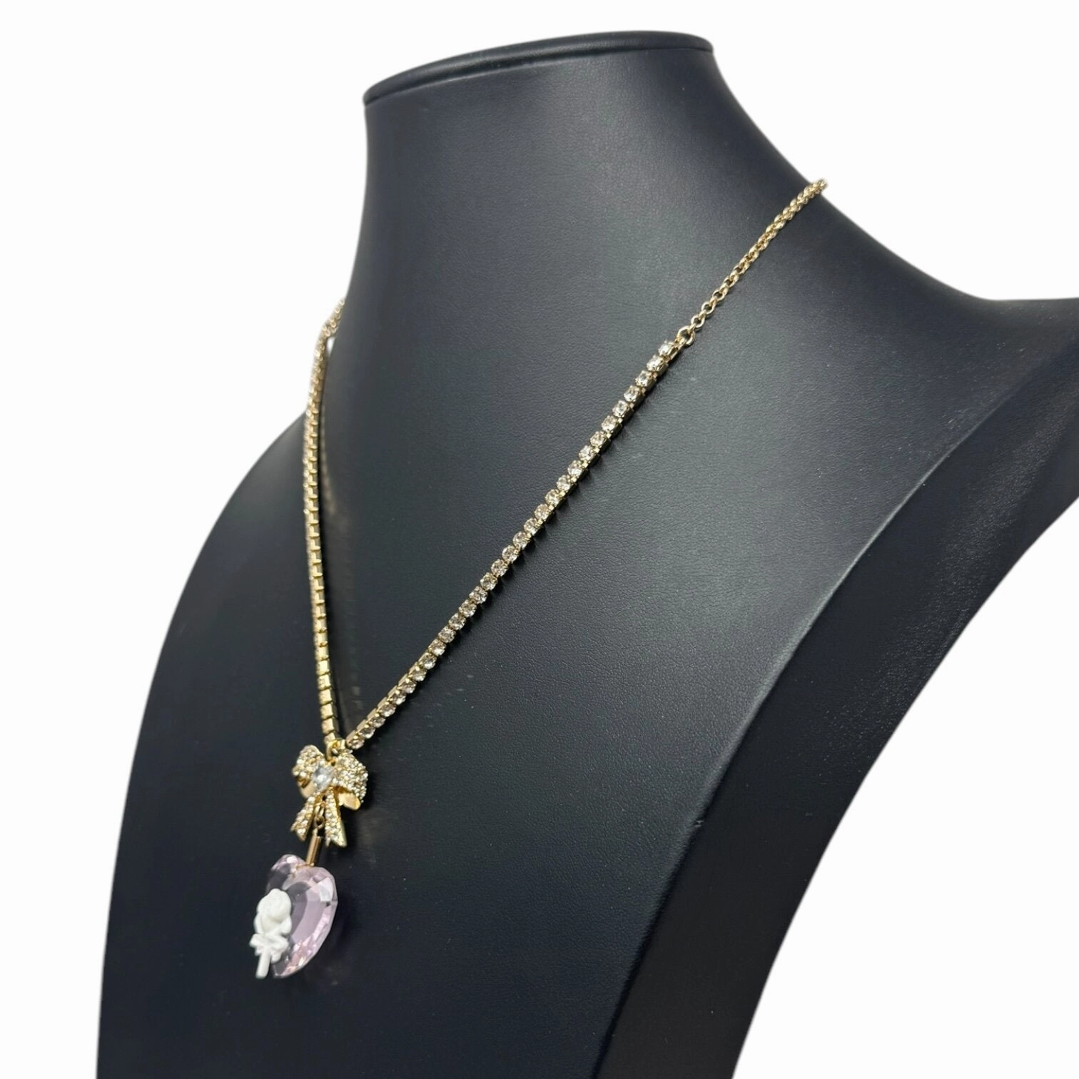 Bow Gold Charm Necklace By Betsy Johnson