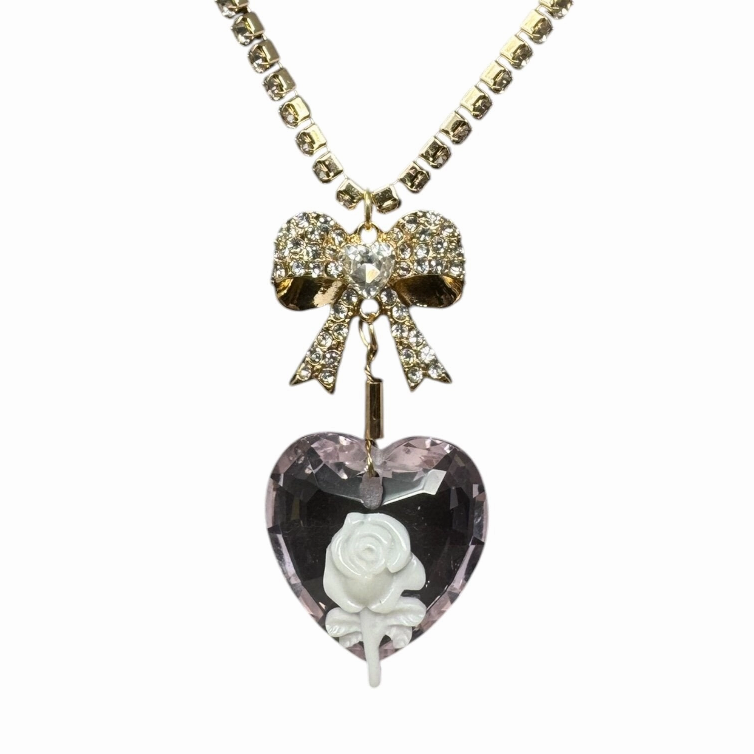 Bow Gold Charm Necklace By Betsy Johnson