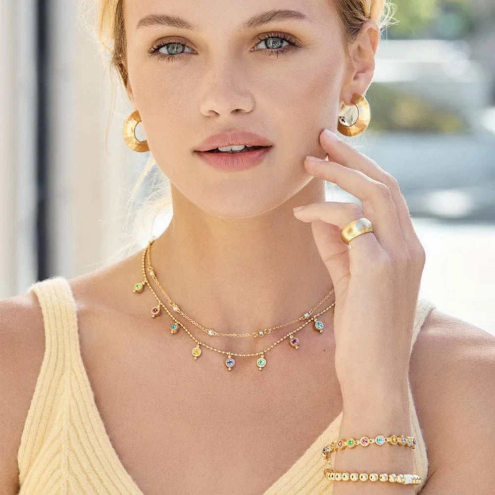 Brighton Twinkle Mod Droplet Reversible Necklace - Multi