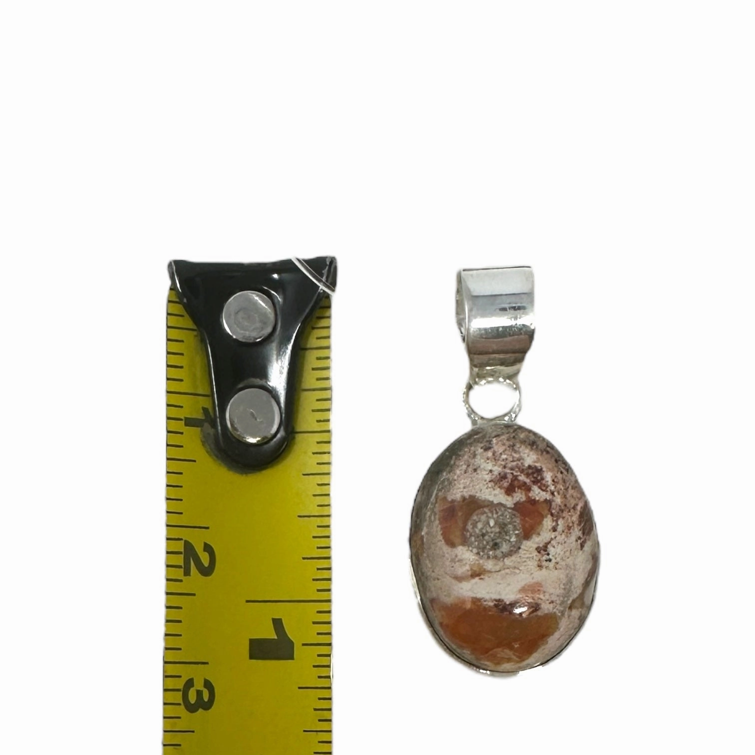 Bumblebee Jasper & Sterling Silver Pendant Unknown Brand