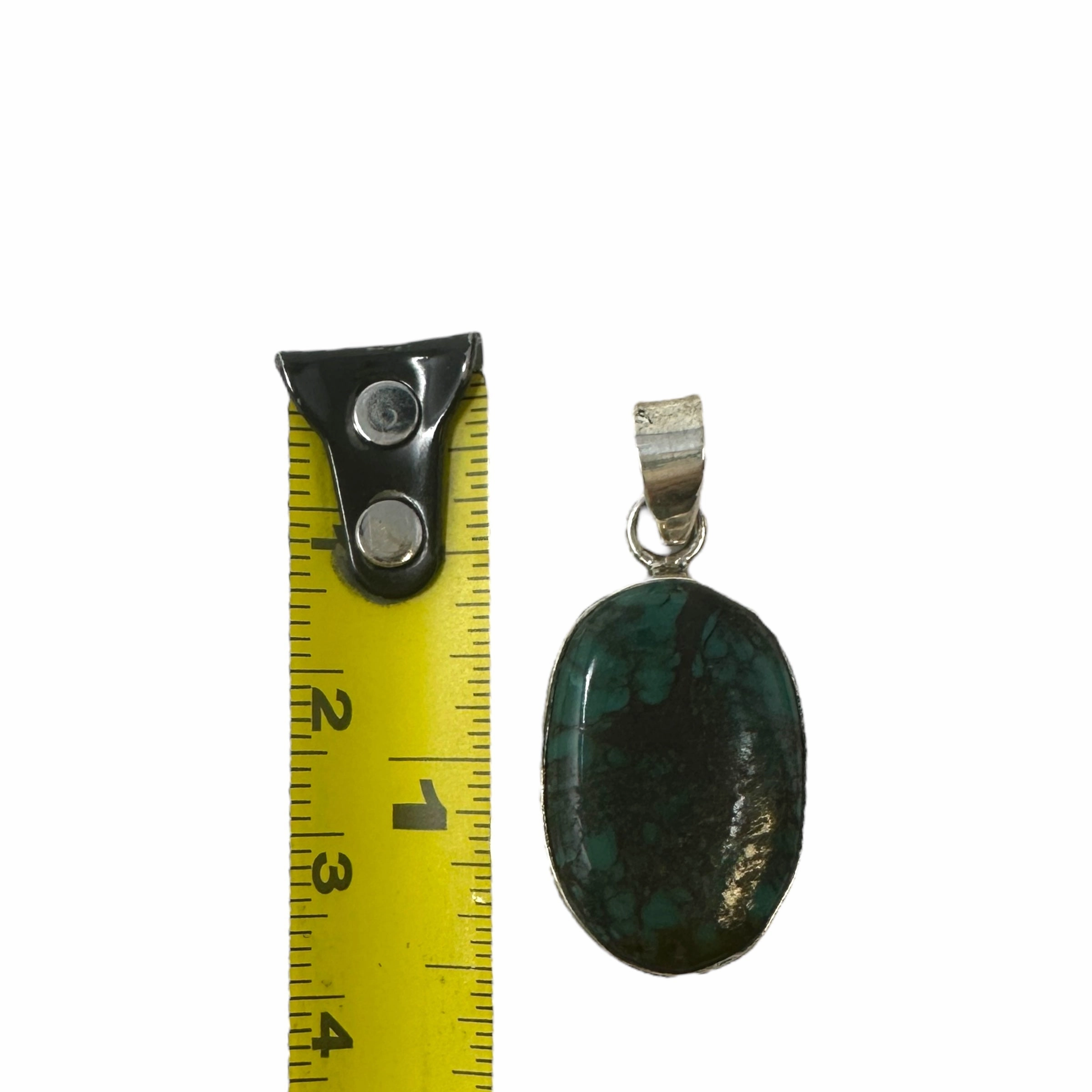 Chrysocolla & Sterling Silver Pendant Unknown Brand