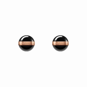 Daniel Wellington Aspiration Earrings Rose Gold Black