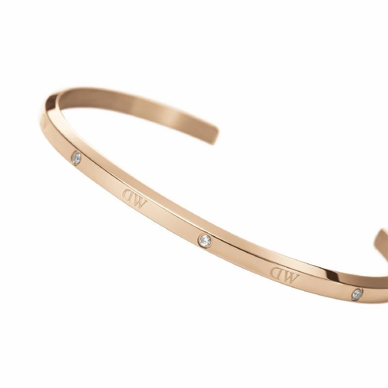 Daniel Wellington Classic Lumine Cuff Bangle Rose Gold