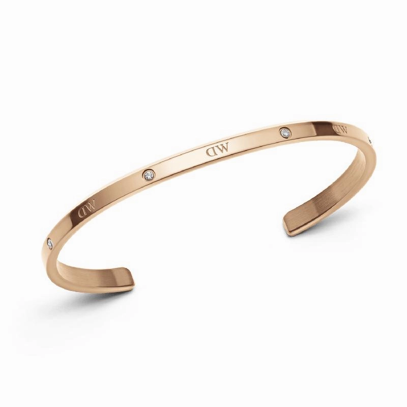 Daniel Wellington Classic Lumine Cuff Bangle Rose Gold