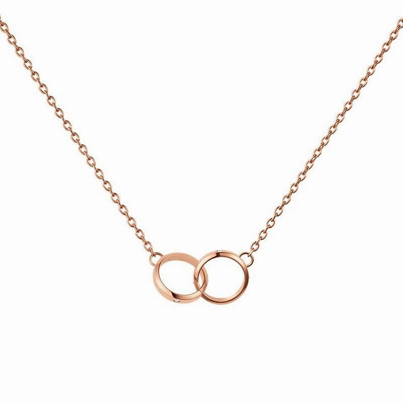 Daniel Wellington Classic Lumine Unity Necklace Rose Gold