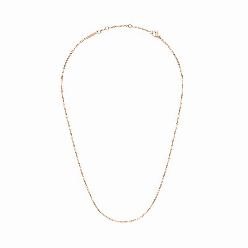 Daniel Wellington Elan Box Chain Necklace Rose Gold