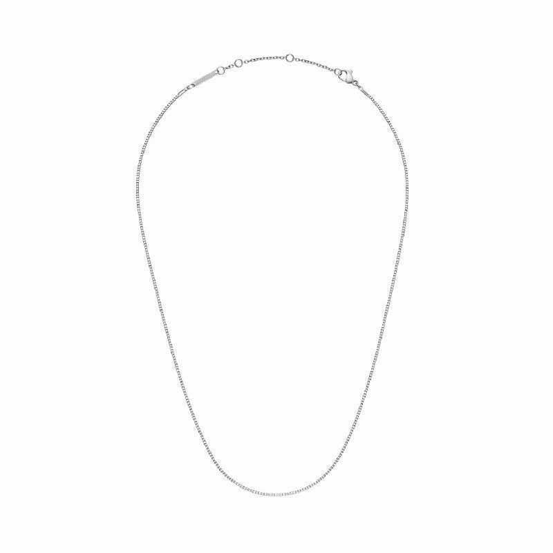 Daniel Wellington Elan Box Chain Necklace Silver