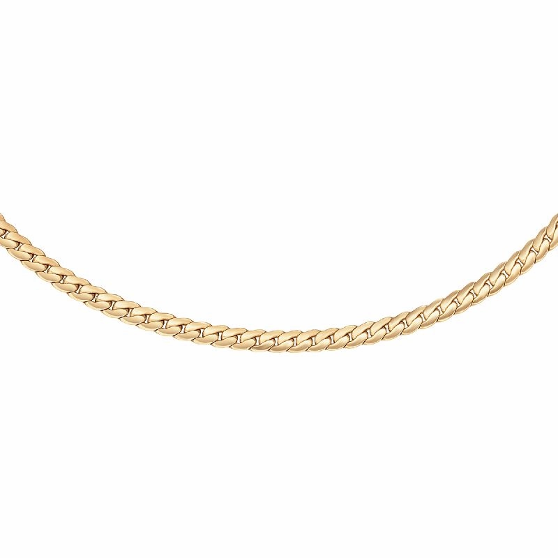 Daniel Wellington Elan Flat Chain Necklace Gold