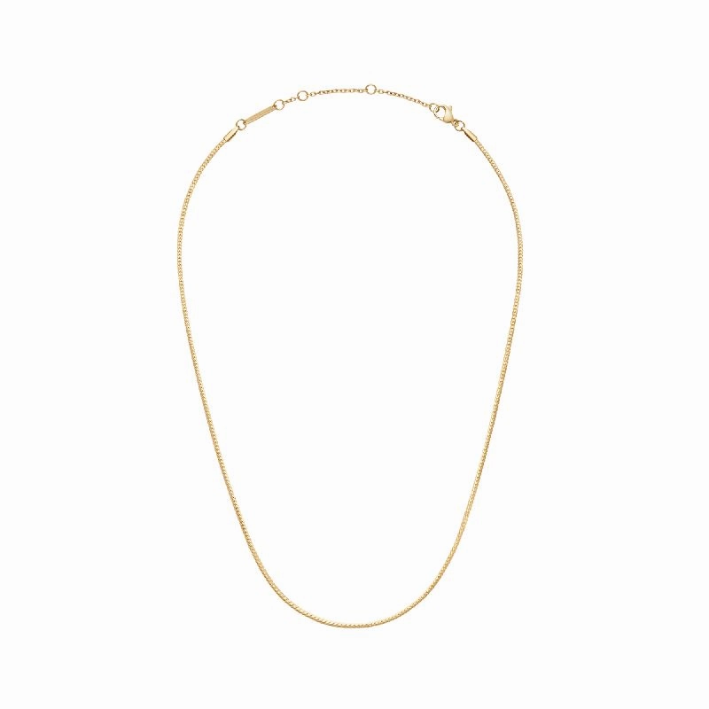Daniel Wellington Elan Flat Chain Necklace Gold