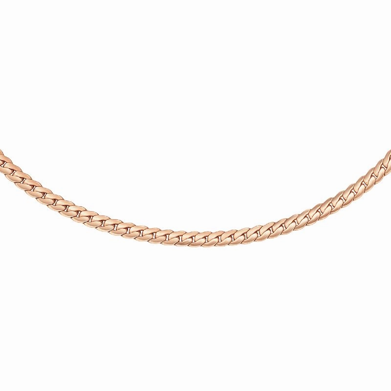 Daniel Wellington Elan Flat Chain Necklace Rose Gold