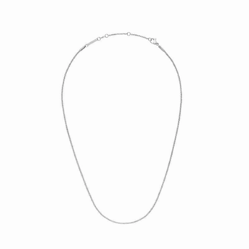 Daniel Wellington Elan Twisted Chain Necklace Silver