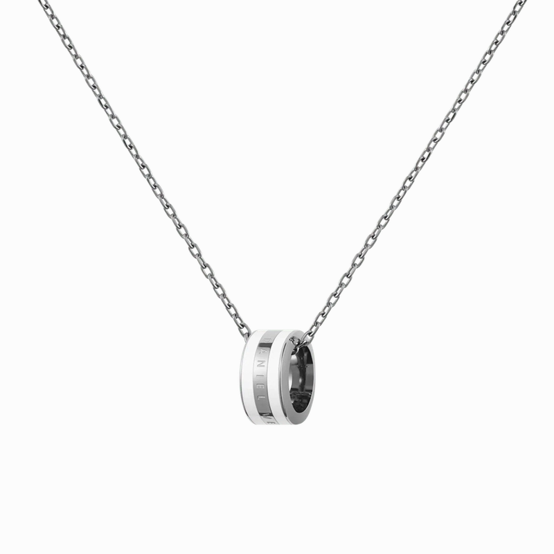 Daniel Wellington Emalie Necklace Silver White