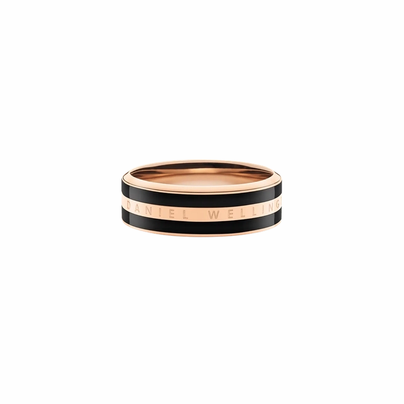 Daniel Wellington Emalie Ring Black Rose Gold