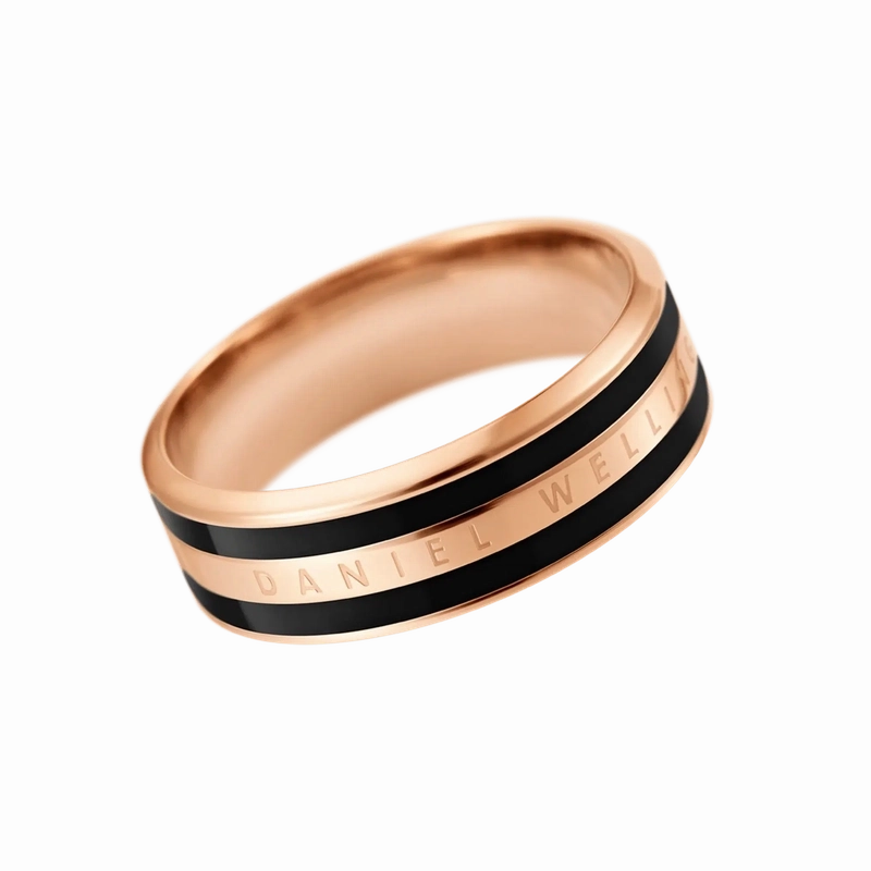 Daniel Wellington Emalie Ring Black Rose Gold