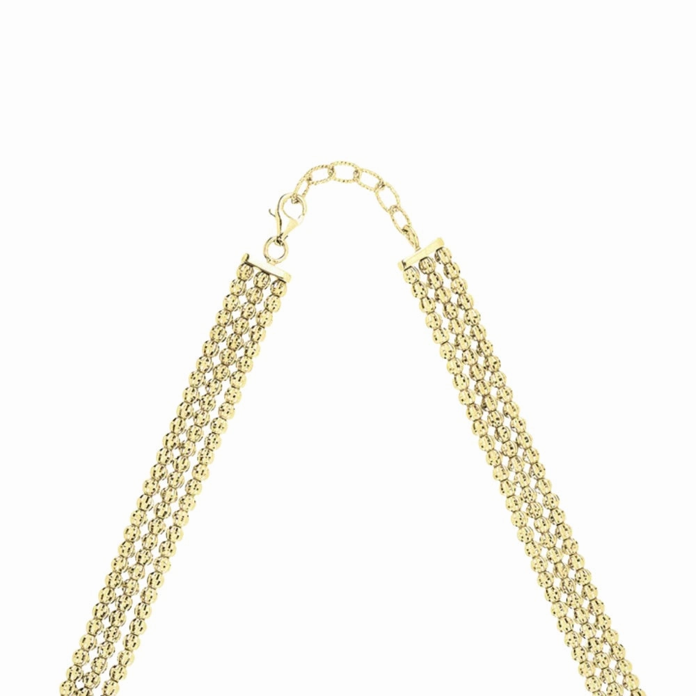 Desmos Crystal 3 Row Necklace