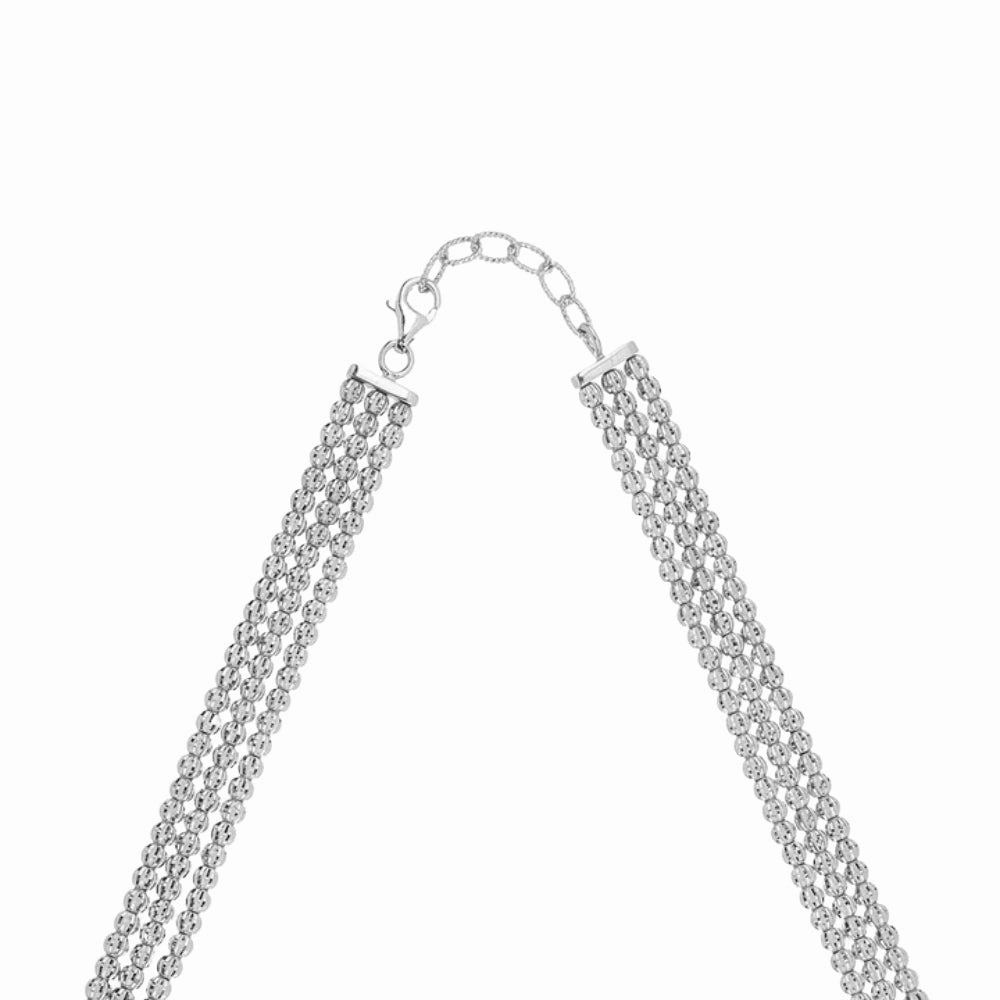 Desmos Crystal 3 Row Necklace