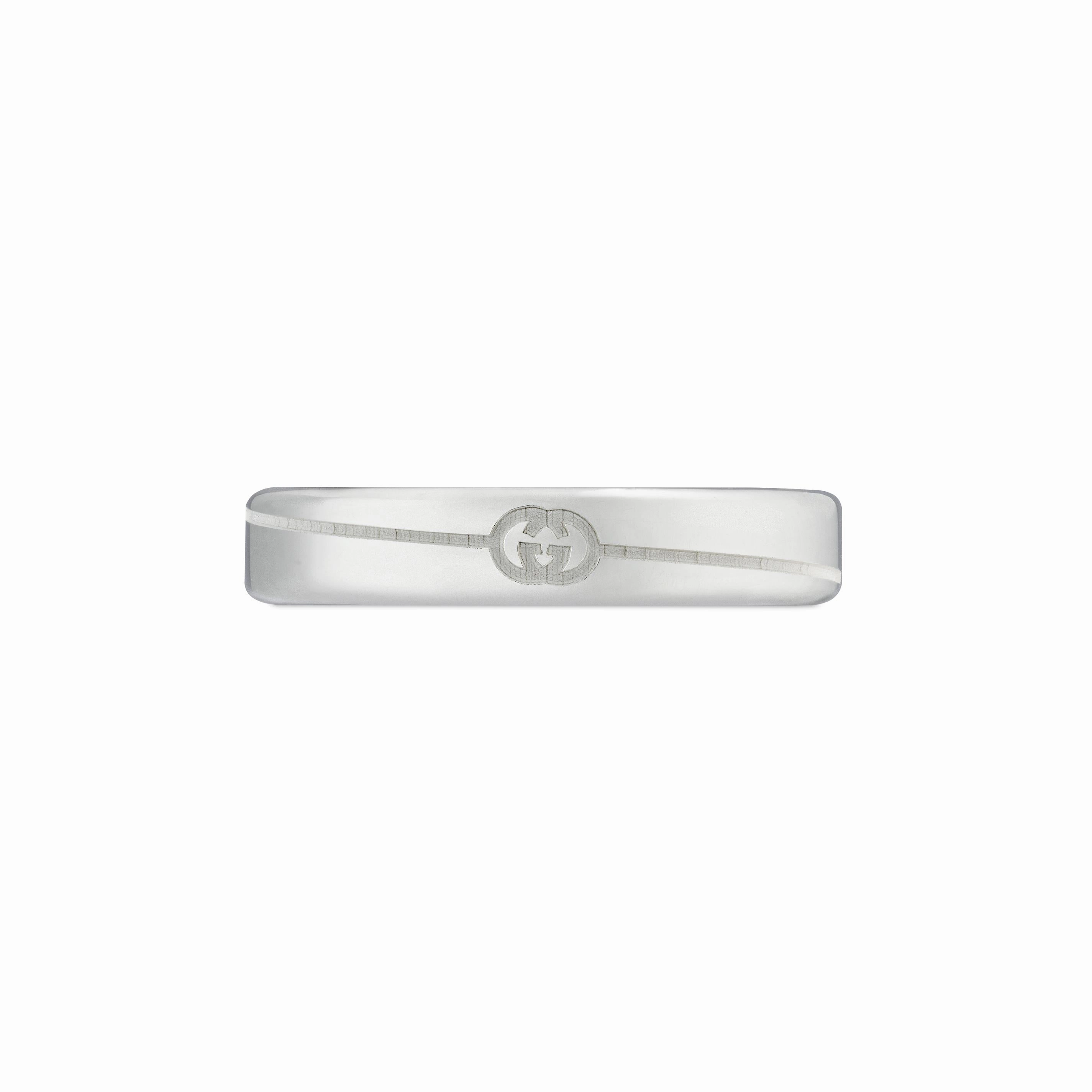 DIAGONAL INTERLOCKING G THIN RING