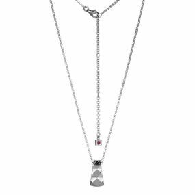 Elle "Captivate" Sterling Silver Tapered Triangle Pendant Necklace