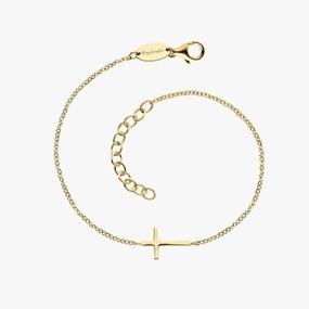 Engelsrufer Cross Silver Gold Plated Bracelet