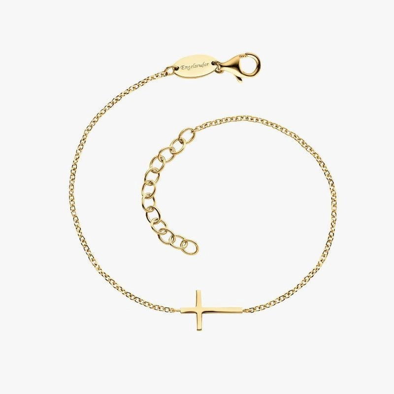 Engelsrufer Cross Silver Gold Plated Bracelet