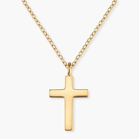 Engelsrufer Silver Gold Plated Cross Chain With Pendant