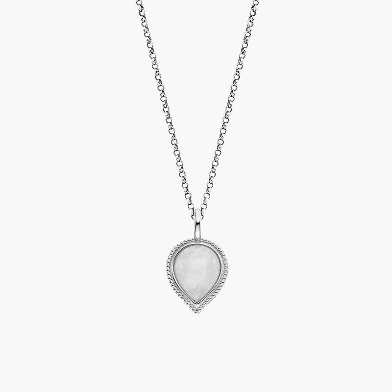 Engelsrufer Silver Pure Moondrop With Moonstone Chain With Pendant