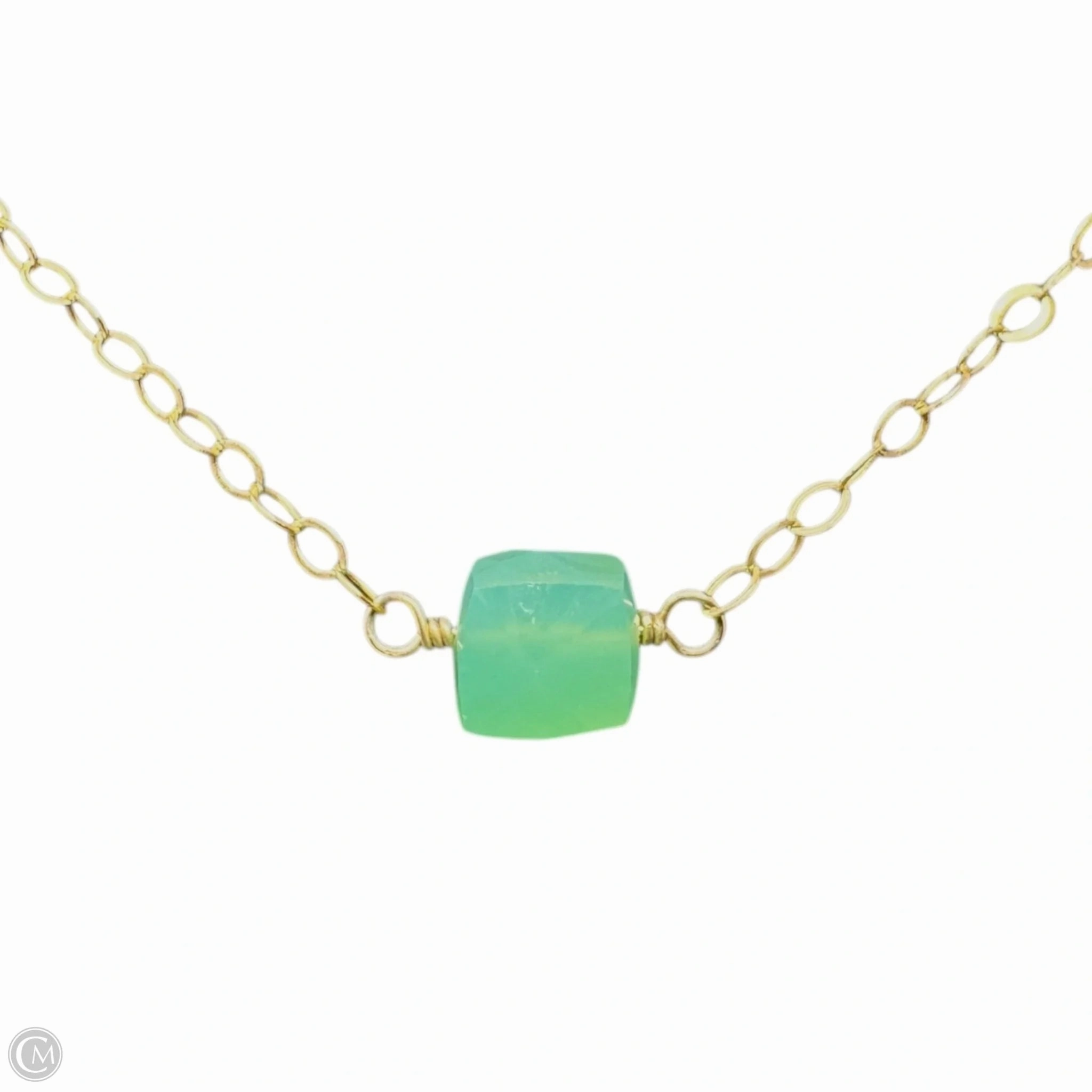 Gem Necklace Sterling Silver Unbranded