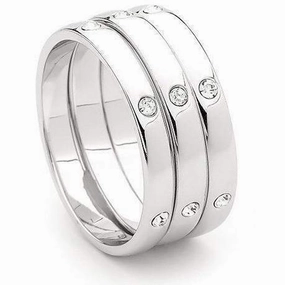 Georgini 3Pc Hammer Set High Shine Ring