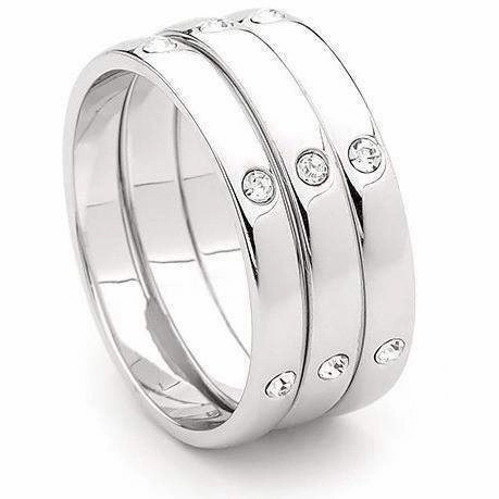 Georgini 3Pc Hammer Set High Shine Ring