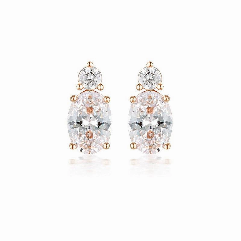 Georgini aurora australis rose gold earrings