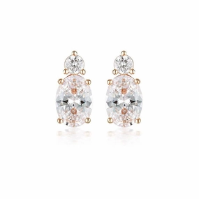 Georgini aurora australis rose gold earrings