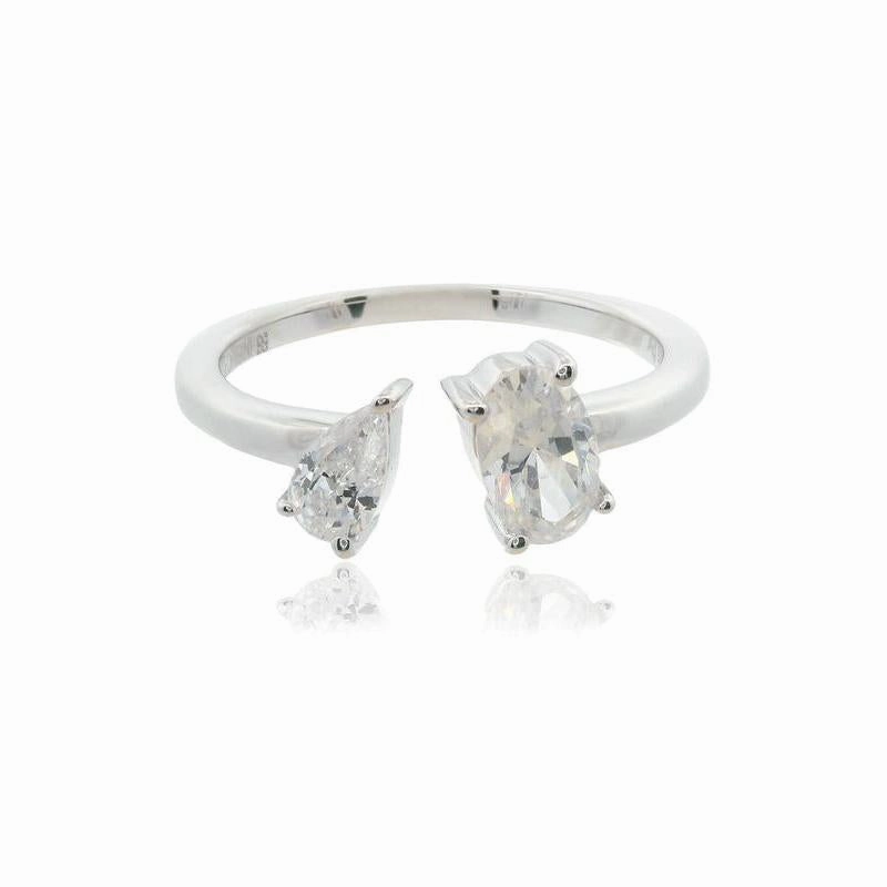 Georgini Chic Noel Toi Et Moi Silver Ring