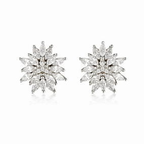 Georgini Georgini Summer Sorbet Pistachio Pompom Earrings Silver