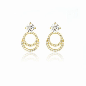Georgini Goddess Luna Earrings - Gold
