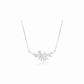 Georgini Iconic Bride Hyacinth Silver Necklace