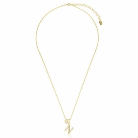 Georgini Luxury Letters N Initial Pendant - Gold