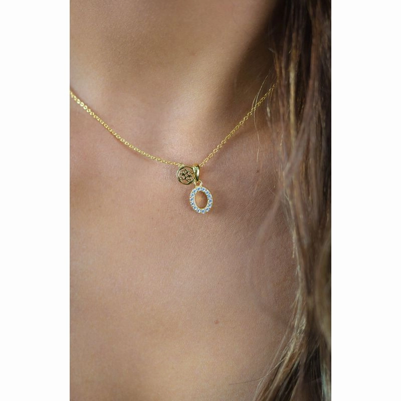 Georgini Luxury Letters O Initial Pendant - Gold