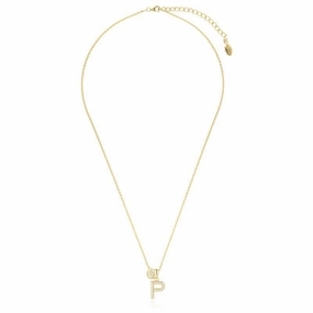 Georgini Luxury Letters P Initial Pendant - Gold