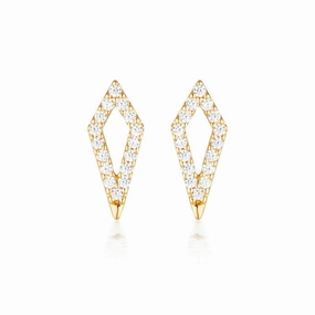 Georgini Rock Star Kite Gold Earrings