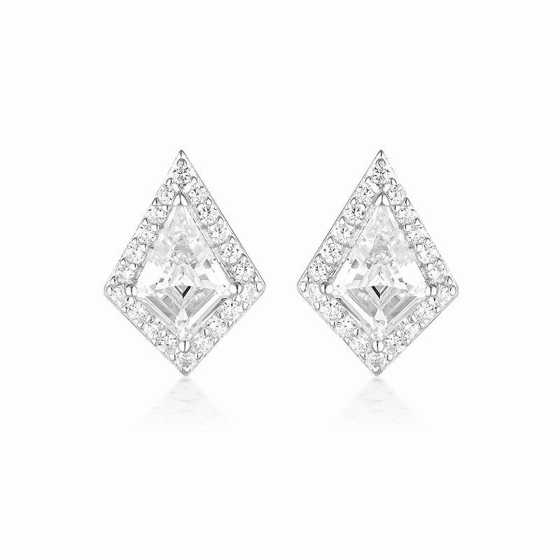 Georgini Rock Star Shield Silver Earrings