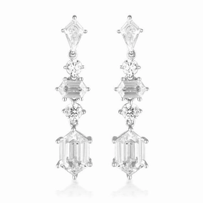 Georgini Rock Star Sword Silver Earrings
