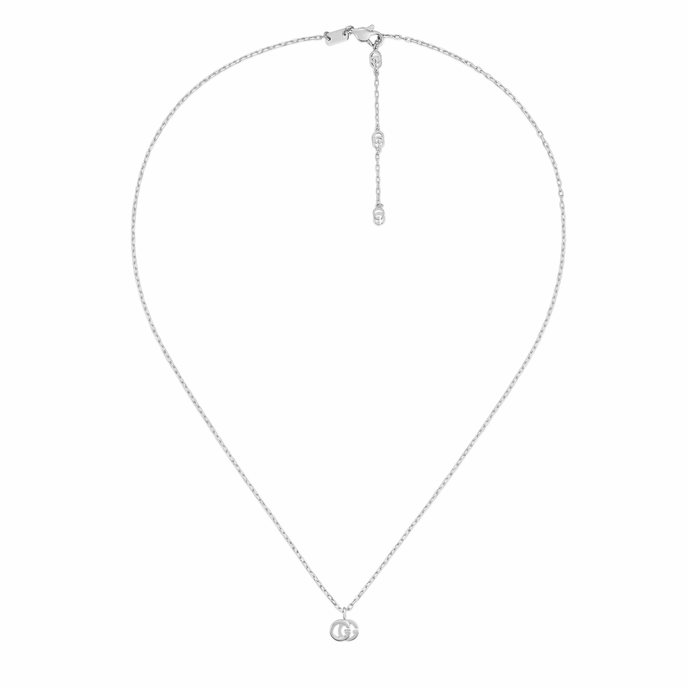 GG RUNNING NECKLACE IN WHITE GOLD