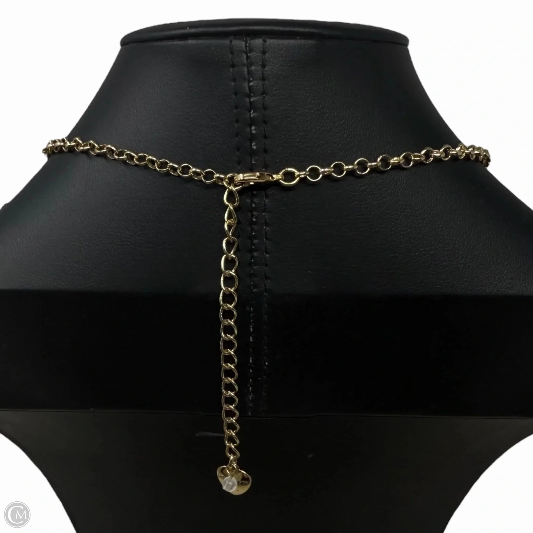Gold-Tone Flower and Crystal Lariat Necklace By Betsey Johnson